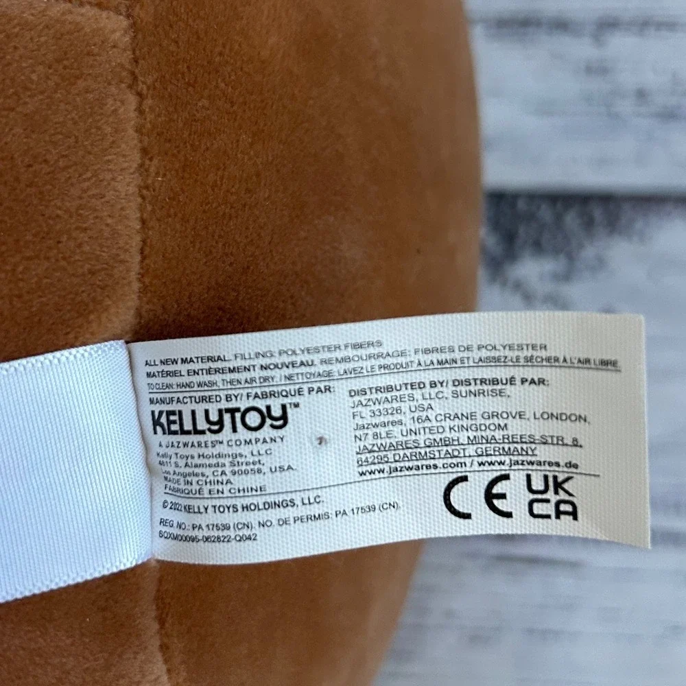 Squishmallow‎ Jordan the Gingerbread Man Plush Toy Kellytoy 2022 12 Inch Plush